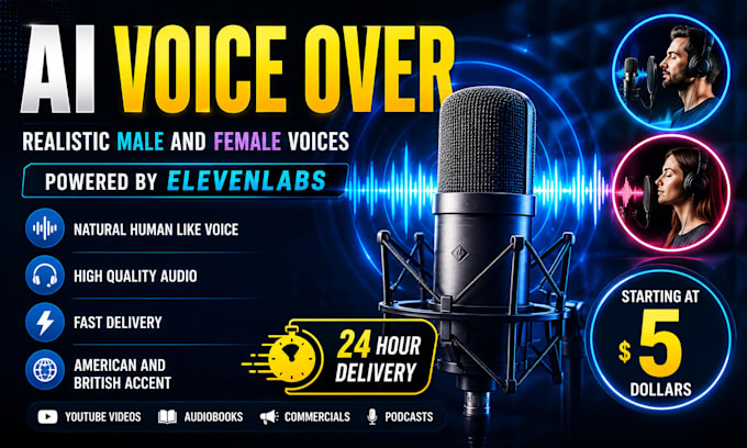create a realistic ai voice over using elevenlabs
