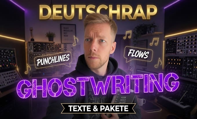 professional write german rap lyrics and ghostwrite your song