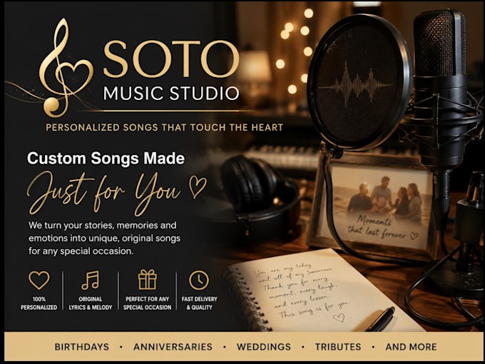 write and produce a custom personalized song