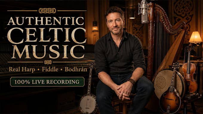 record celtic strings and bodhrán for films, games, and fantasy soundtracks