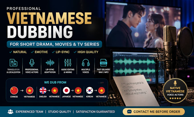 dub your short drama into vietnamese