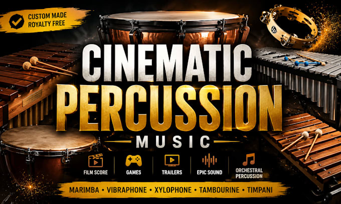 record authentic percussion music using marimba, vibraphone, timpani and orchest
