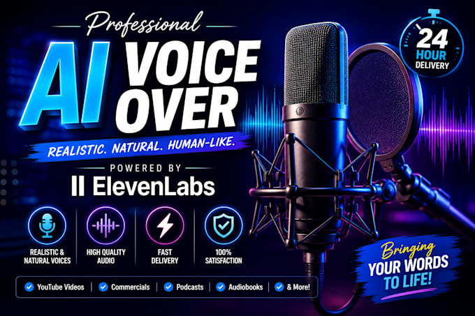 create realistic ai voice over with elevenlabs
