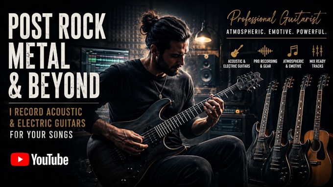 record acoustic and electric guitars for your songs