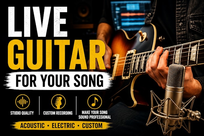 record custom live guitar to make your track stand out