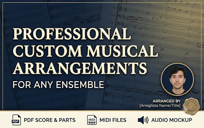 create professional custom musical arrangements for any ensemble