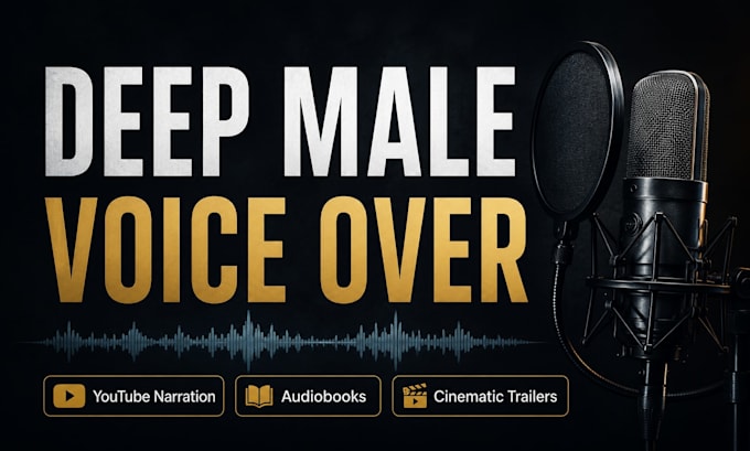 record an exceptionally deep male voice for narration