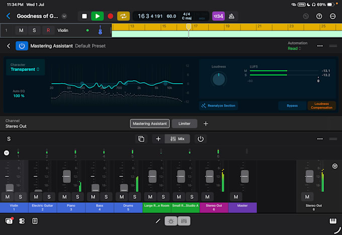 master any track using logic pro mastering assistant