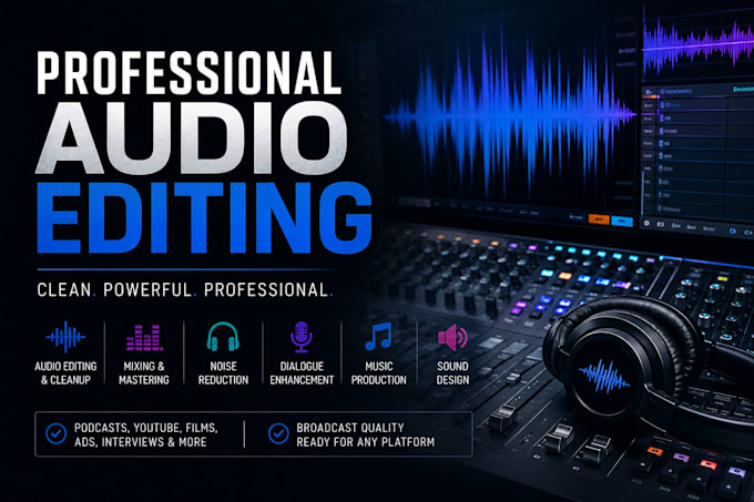 make your audio sound clean, powerful and professional