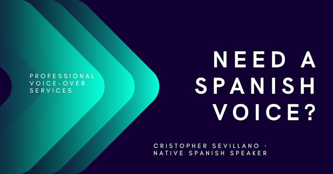 record a spanish voice over for your video or project