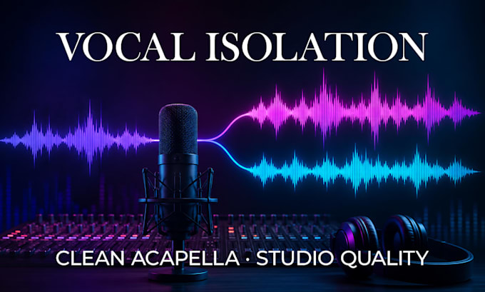isolate vocals and create acapella from any song