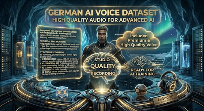 provide professional german voice data for ai training