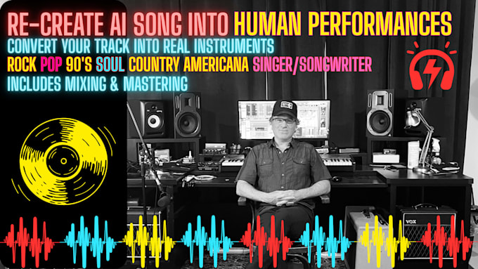 recreate your ai song with real instruments using human performances