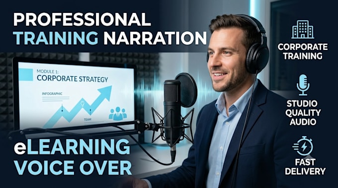 record training narration voice over for elearning and corporate videos