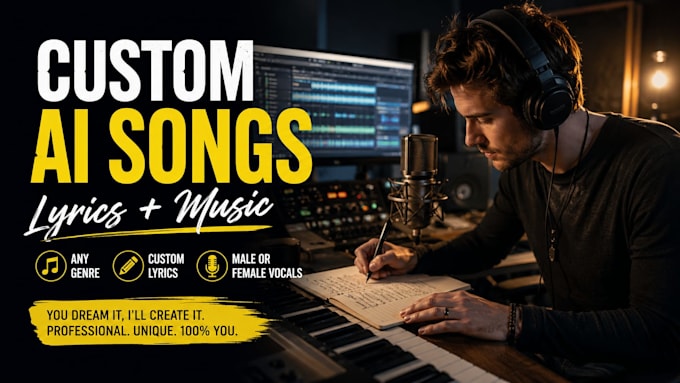 make a custom ai song with lyrics and melody