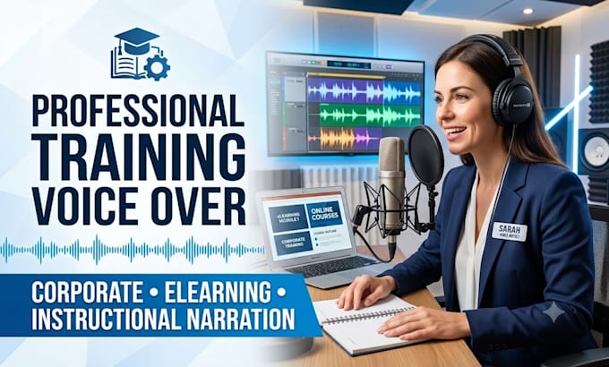 record engaging training voice over for e learning and corporate courses