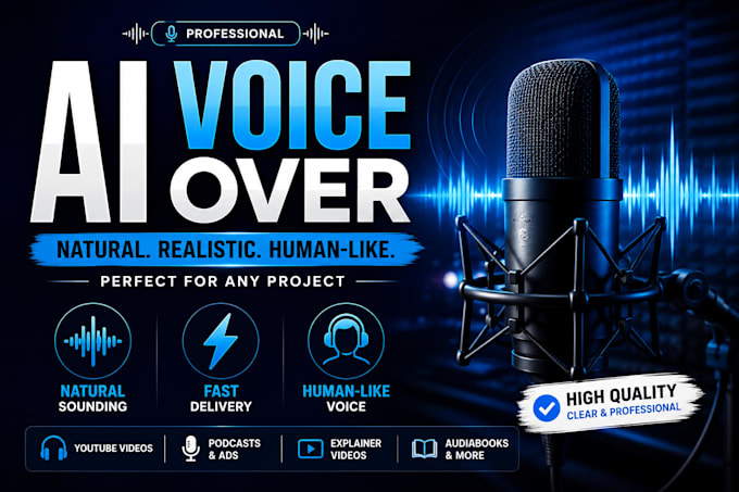 create natural ai voiceovers for ads, youtube and podcasts