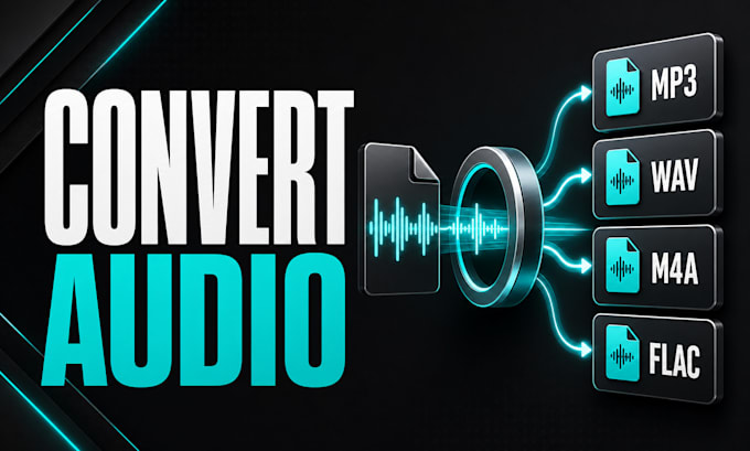 convert audio to mp3 wav m4a flac or any format