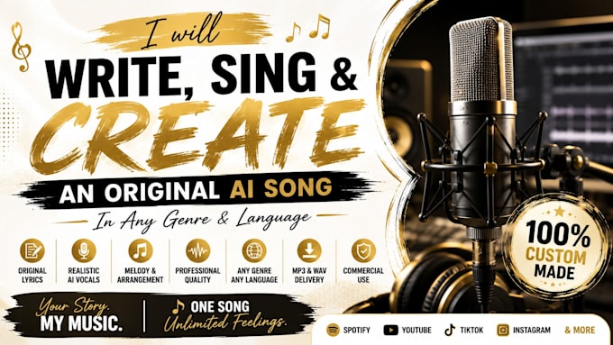 be your creative ai singer songwriter any genre and language
