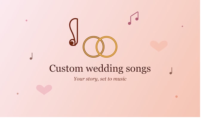 write and compose a custom wedding song for your first dance