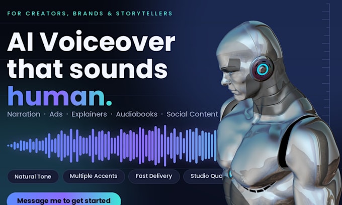 create a realistic ai voiceover for your video or project