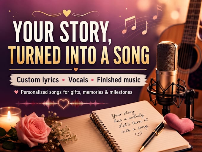 create a personalized custom song from your story
