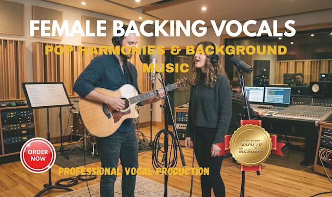 sing record female background vocal for pop song