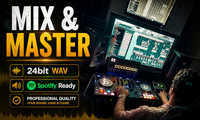professionally mix and master your stem for spotify and streaming platforms