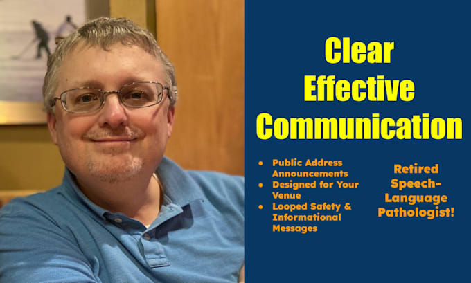 record a public address voice over or announcement