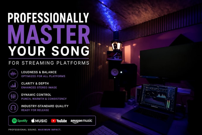 professionally master your song for streaming platforms