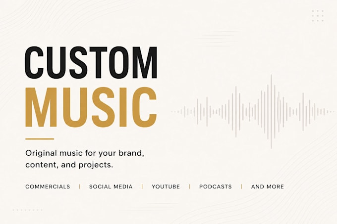 compose original commercial background music for your brand or ad