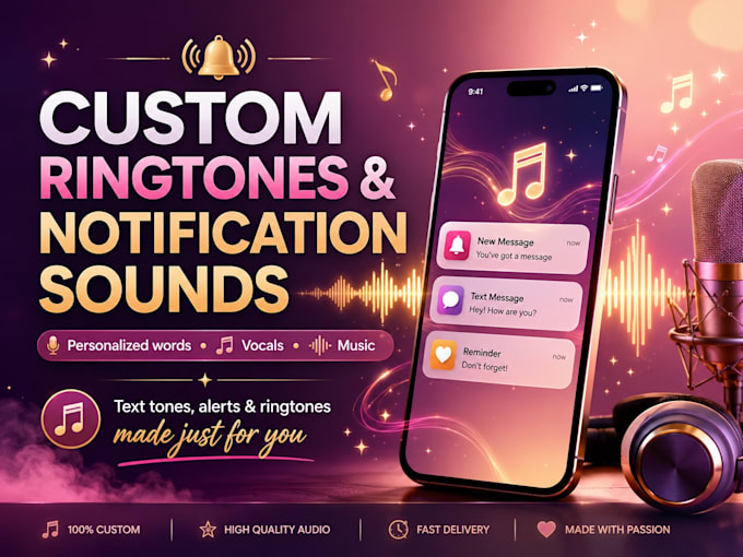 create custom ringtones and notification or text tones