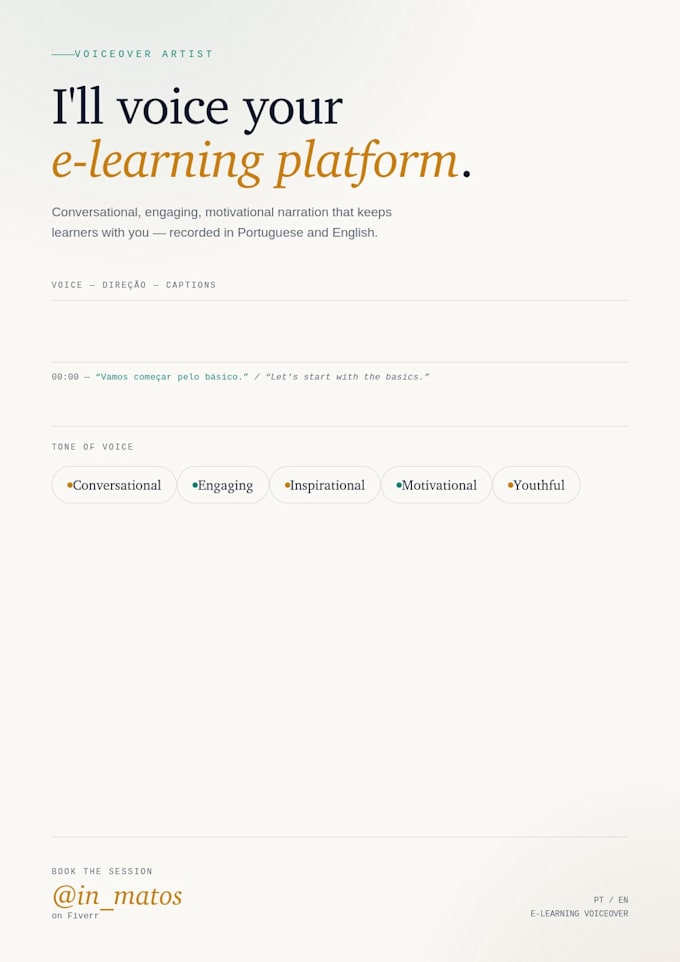 voiceovers for your e learning platform