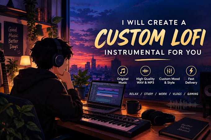 create a custom lofi instrumental for you
