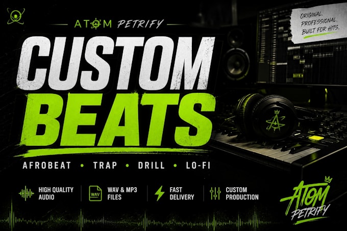 produce a professional afrobeat or trap or drill beat