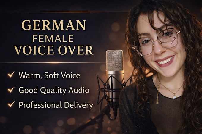 record a professional voiceover with a warm tone