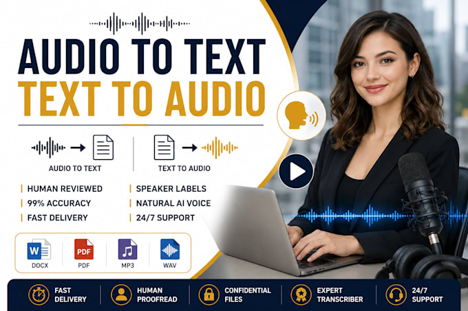 transcribe audio to text and convert text to audio transcription transcriber