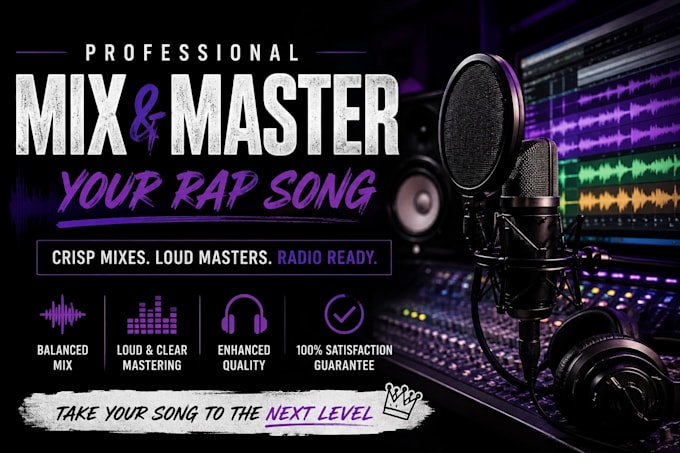 professionally mix and master your rap song