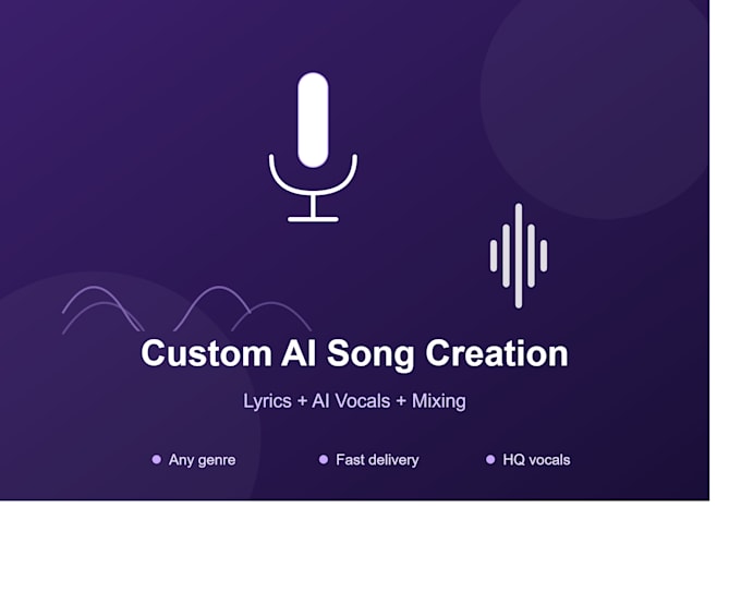 create a custom ai generated song with lyrics and vocals