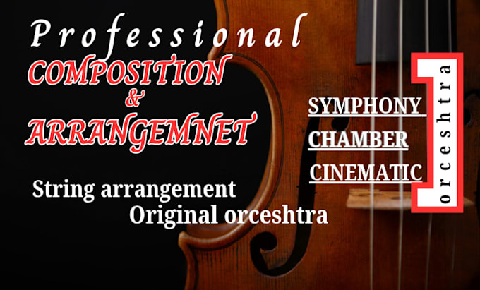 record and arrange string arrangement, string orchestra, chamber orchestra