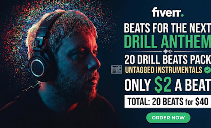 create 20 drill beats for 40 dollars