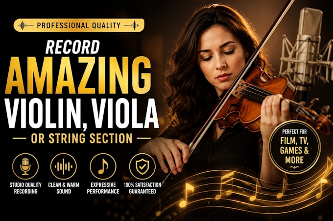 record amazing violin, viola or string section