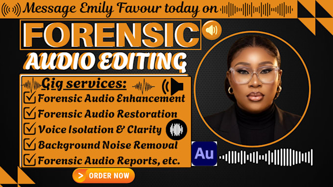 do forensic audio editing, cleanup, audio restoration, detect background noise
