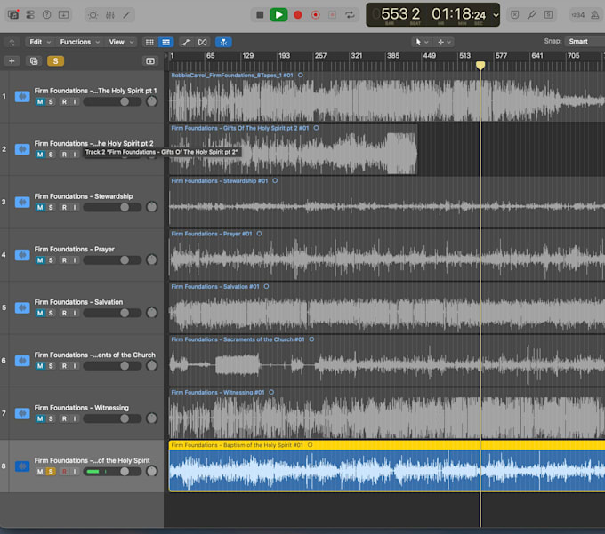 clean up old recorded audio