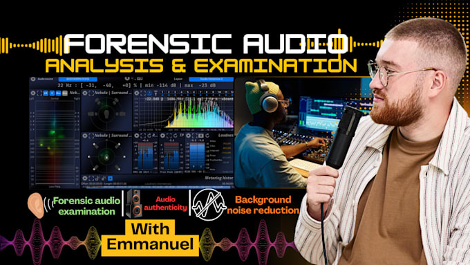 do forensic audio analysis, examination, cleanup, restoration and noise removal