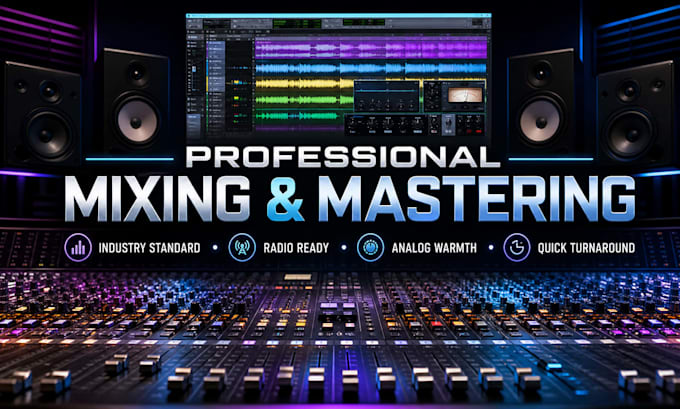 do professional audio mixing, audio cleanup, music mastering and podcast editing
