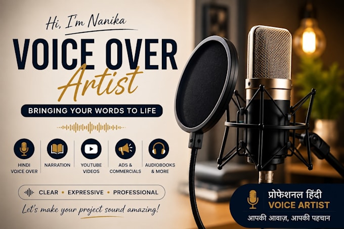 record a professional hindi voice over