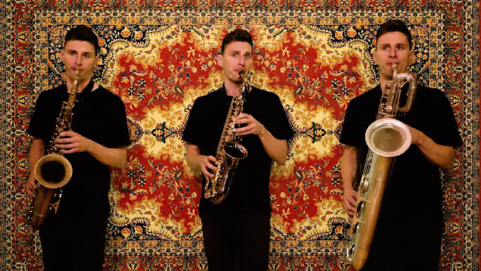 record a catchy sax solo or horn section for your track