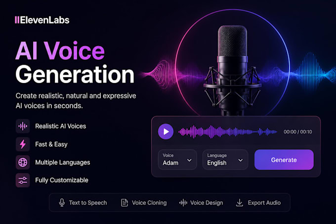 do ai voice over using a elevenlabs