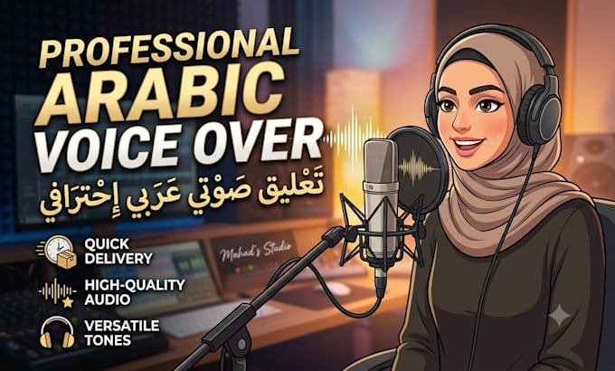 record a professional arabic voice over